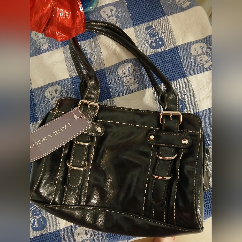Laura Scott Black Handbag